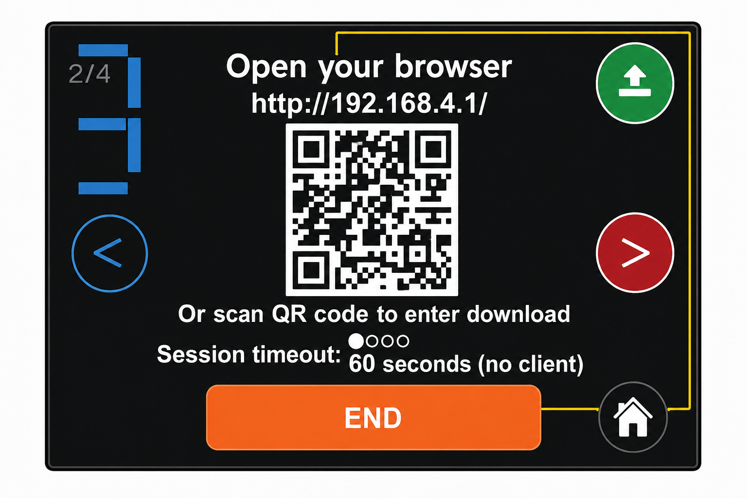 Hub QR code for opening the image gallery in a browser