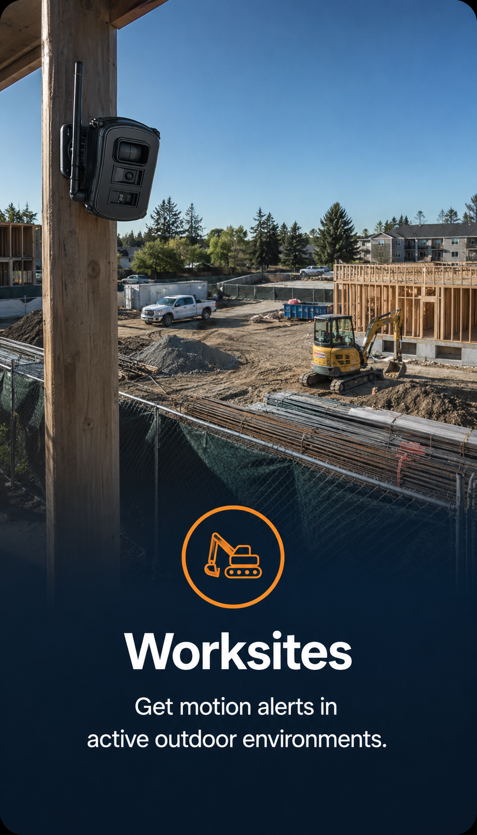 Business & Warehouses wireless motion alert monitoring area